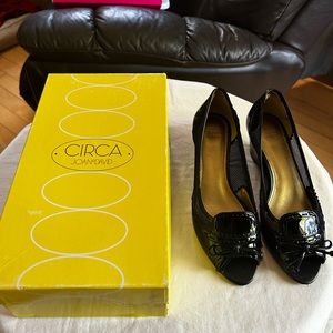 Black flats with little heel